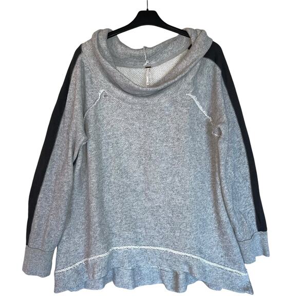 Free People Tops - Free People Sweatshirt Cowl Neck Pullover Oversized Relax Fit